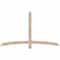 Ekena Millwork Bellingham Smooth Timber Gable Bracket, Douglas Fir, 72"W x 42"H x 1 1/2"D x 3 1/2"F, 14/12 Pitch GBW072X42X0204BEL00SDF - alternate 1